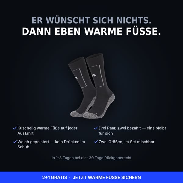 Endlich warme Füße