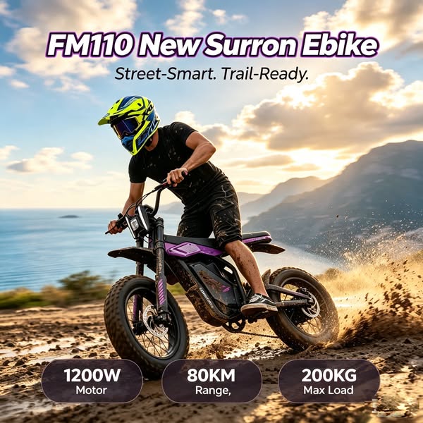 1200W of Pure Power: FM110 All-Terrain Ebike!