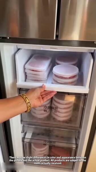 Congelador Fresh-Locking para Hamburguesas – Material apto para alimentos, mantiene la forma, ordenado y organizado – ¡Mantén tu congelad