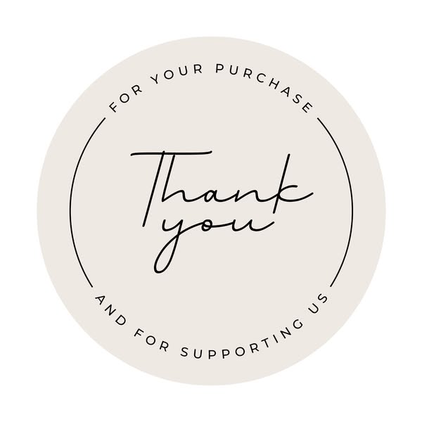 Circle label – Personal Sticker – Thank you Bestseller