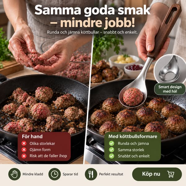 Trött på att rulla köttbullar en efter en?