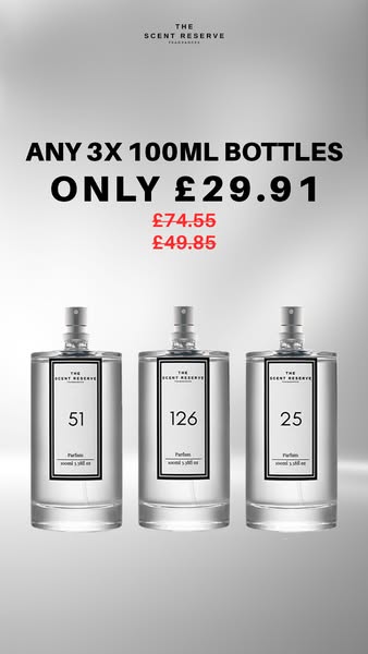 Get any 3 bottles for £29.91!