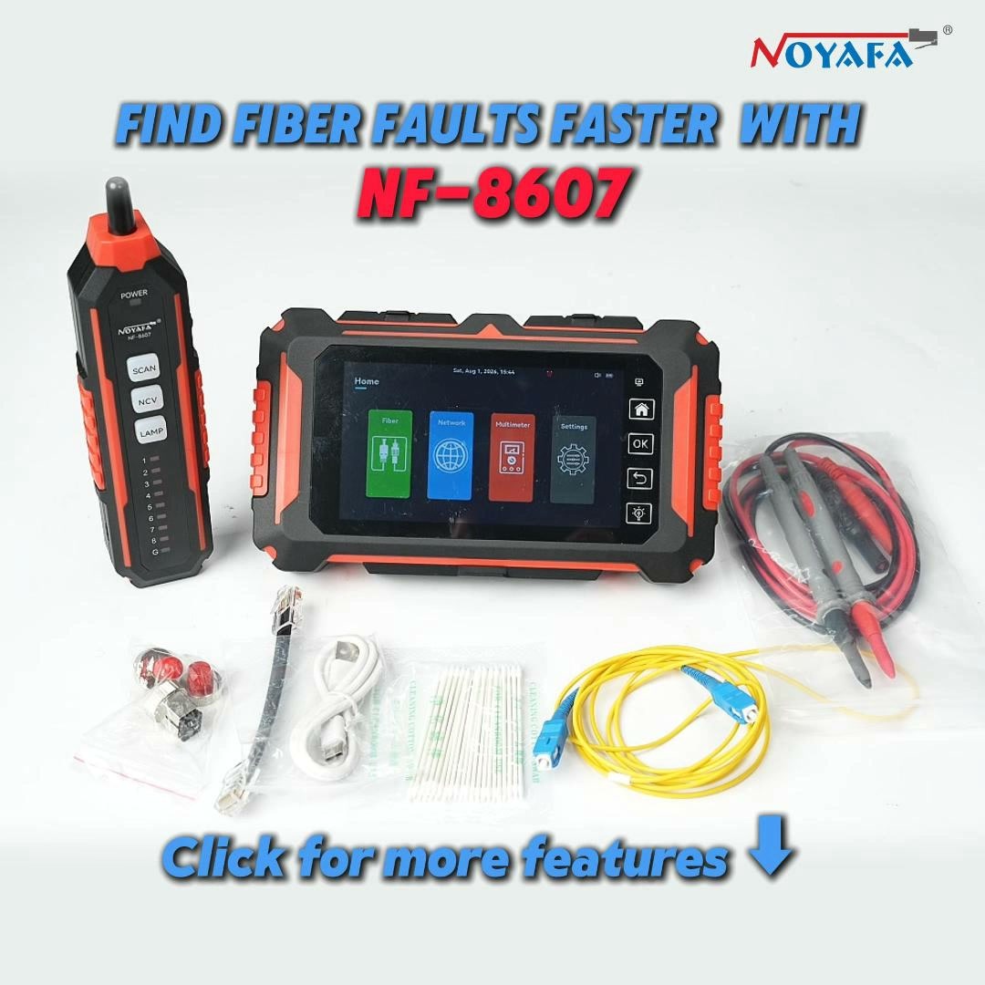 Spot Fiber Breaks Instantly! NOYAFA NF-8607 Powerful VFL