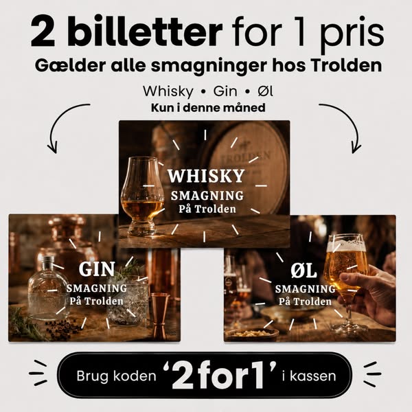 2 for 1 tilbud