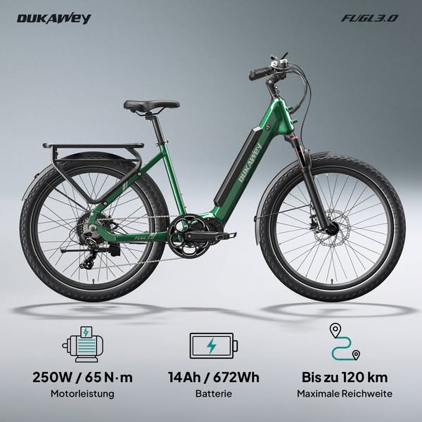 Starkes City-Elektrofahrrad: Leistung, Stil & Preisvorteil!