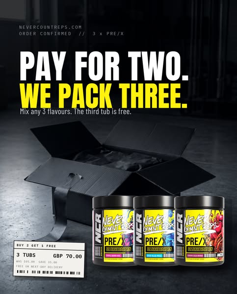 Pay for two. We pack three.