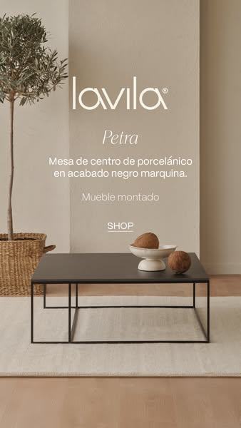 Muebles de diseño atemporal con un toque de artesanía. Sin montaje, listos para disfrutar.