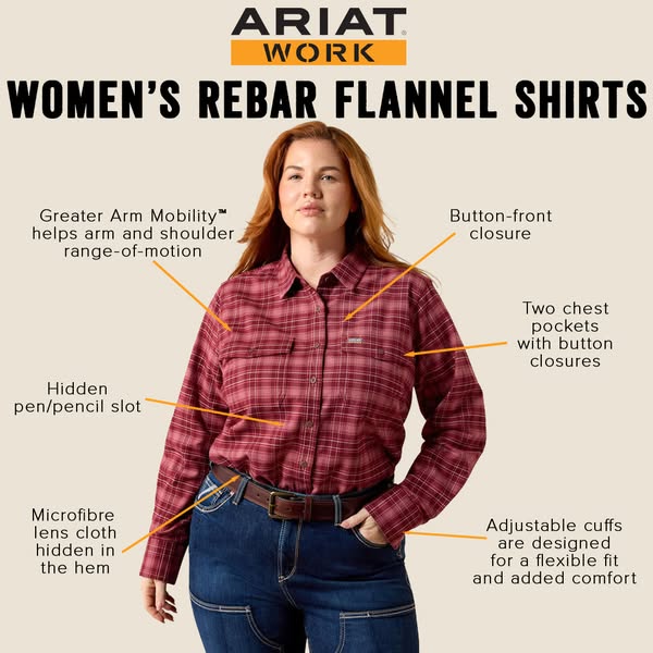 Women's Rebar Flannel Shirts