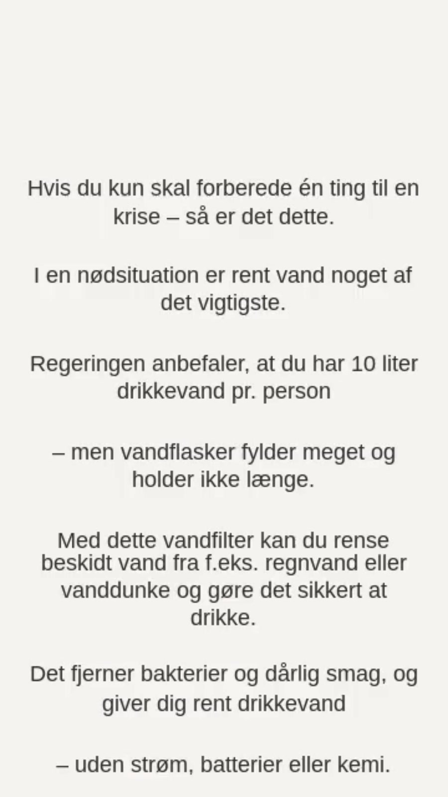 Søvand til rent vand på 5 min.