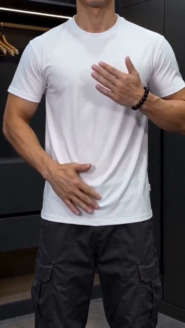 12-Pack Men's Black Crew Neck T-Shirt
