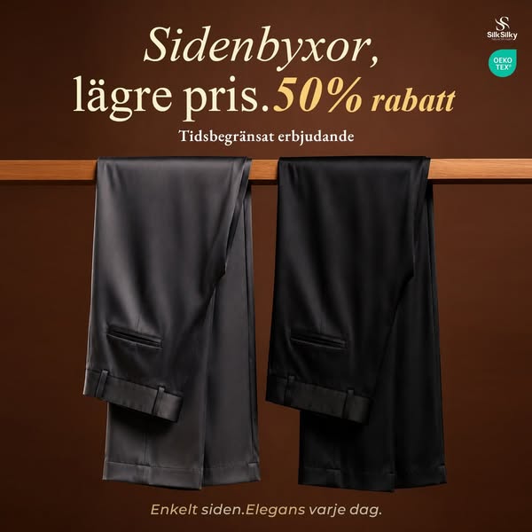 Exklusiva Sidenbyxor | SilkSilky