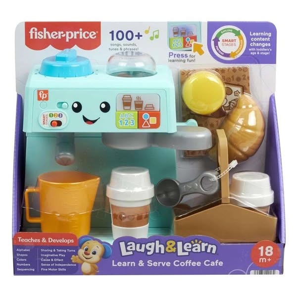 Mattel Fisher-Price Παίζω & Μαθαίνω Εκπαιδευτική Καφετιέρα