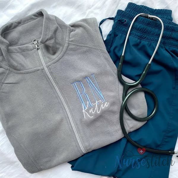 Custom Personalized RN Fleece Vest