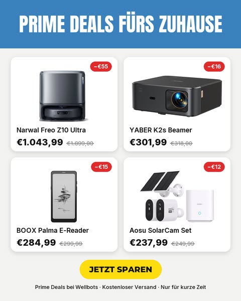Prime Deals: bis zu €572 sparen