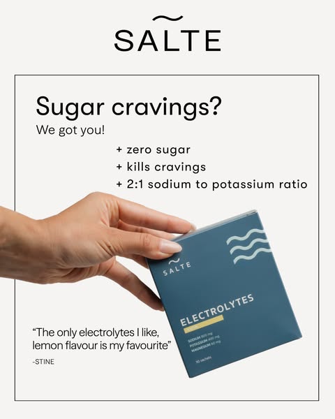 Craving something sweet? Reach for Salte instead.
