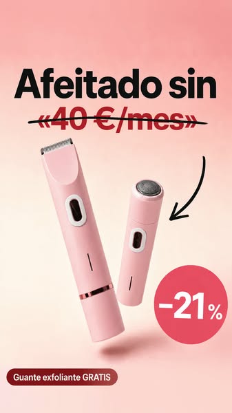 Afeitado sin dolor ni vellos enquistados