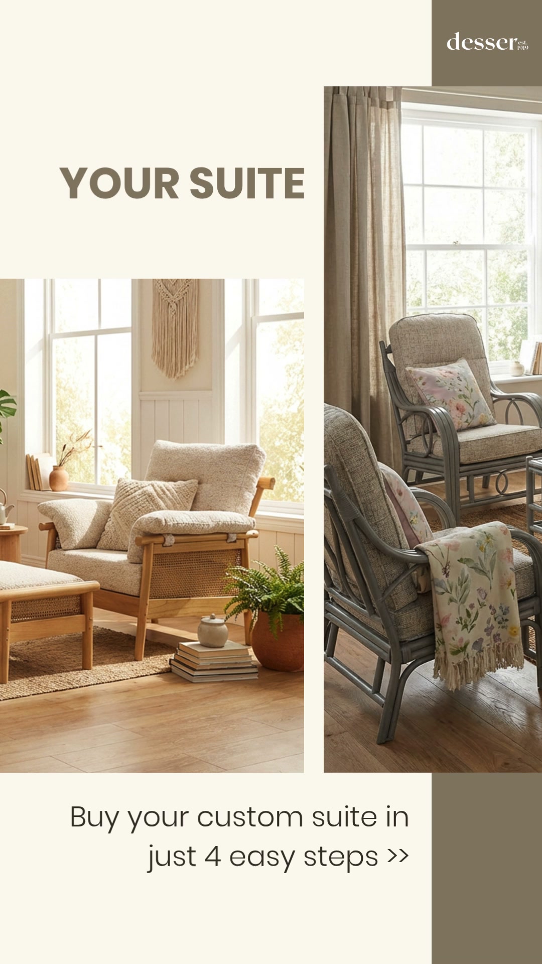 Create a bespoke suite in 4 easy steps >>