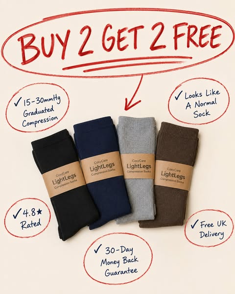 Buy 2, Get 2 Free! LightLeg Compression Socks