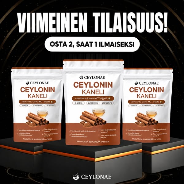 Ceyloninkaneli 7200 mg + MCT-öljy