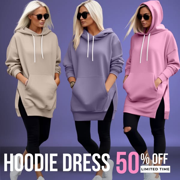 50% Off The Hoodie Dress!