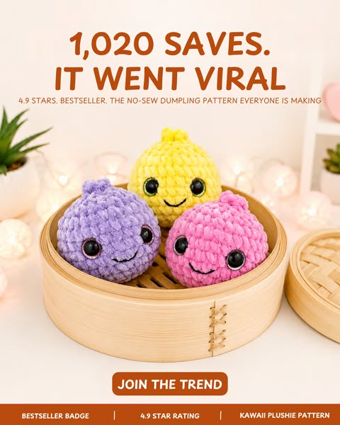The Dumpling Pattern Behind Every Crochet Feed You've Saved.