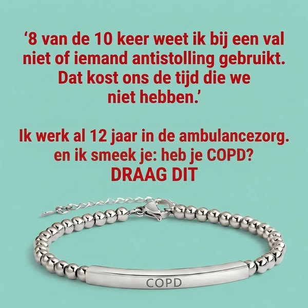 Deze armband kan een leven redden.
