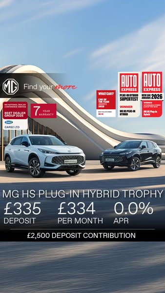 0% PCP: MG HS Plug-in Hybrid £334 Per Month | Cars2 Yorkshire