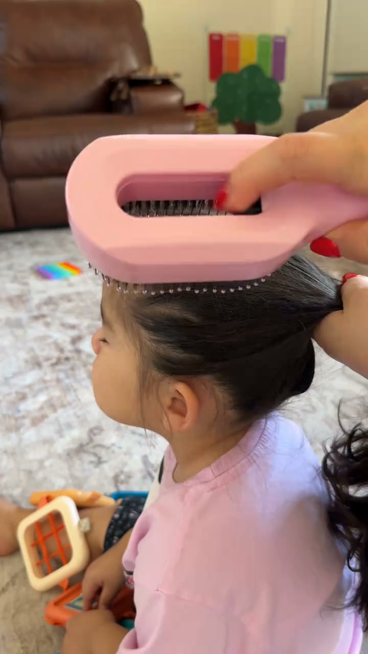 Refillable Hair Smoothing Spray Comb For Frizz Control