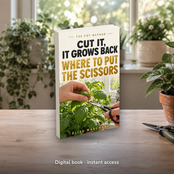An herb you never cut dies of not being cut