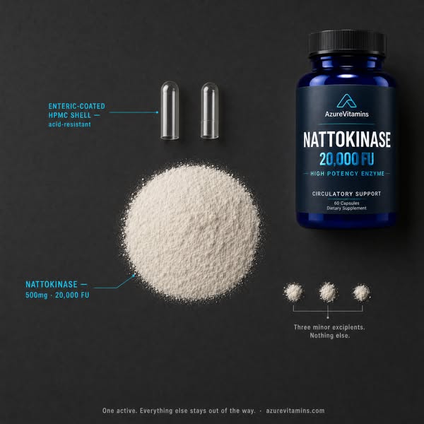 20,000 FU Nattokinase for Circulation