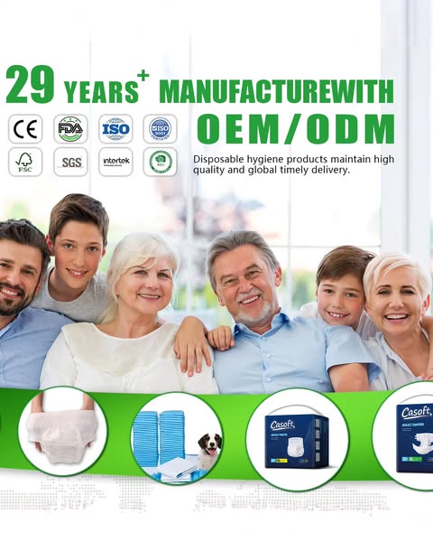 One-Stop Supplier for Hygiene Products: Baby, Adult, Pet & Feminine Care