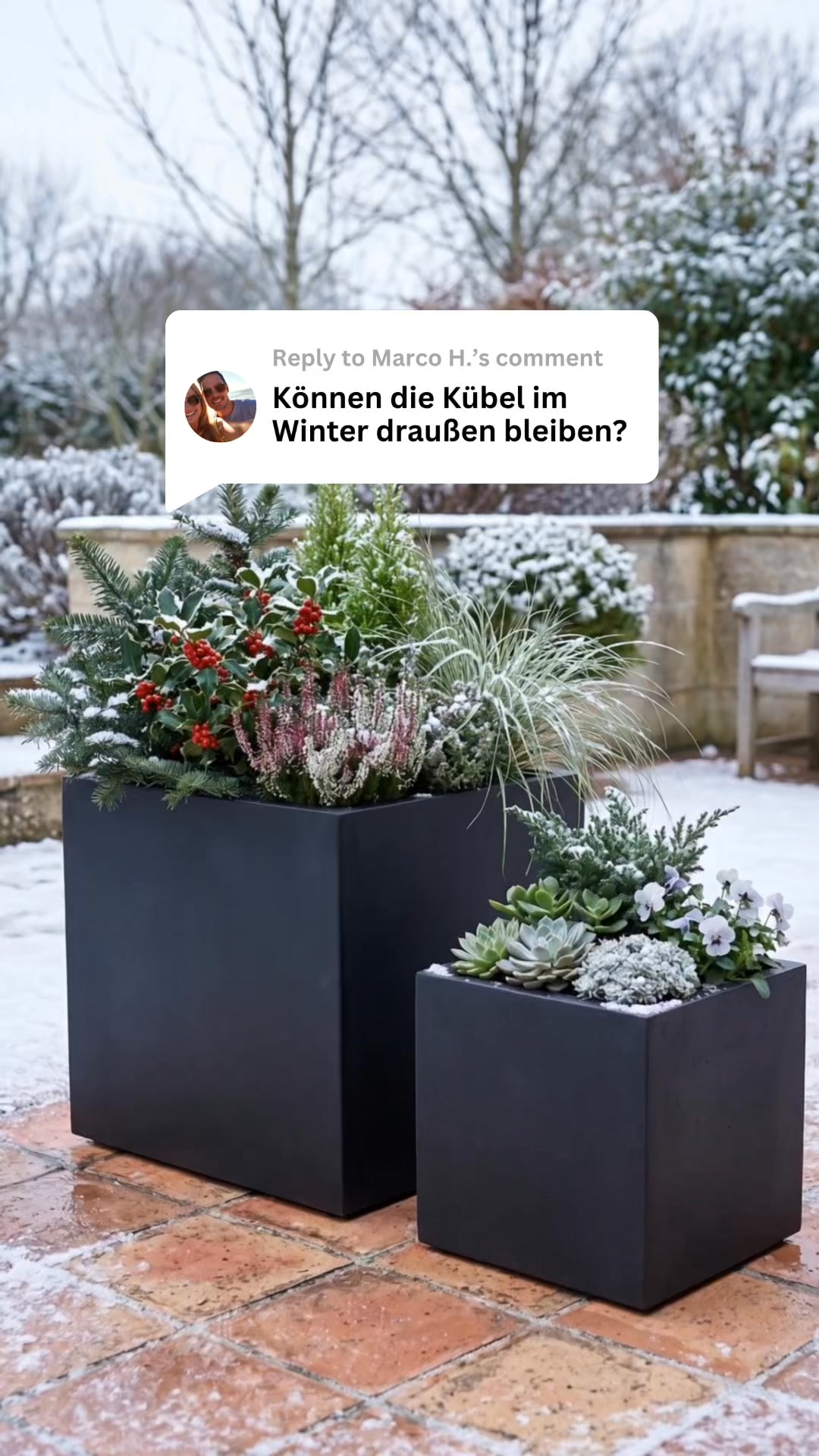 Bleibt den Winter über draußen