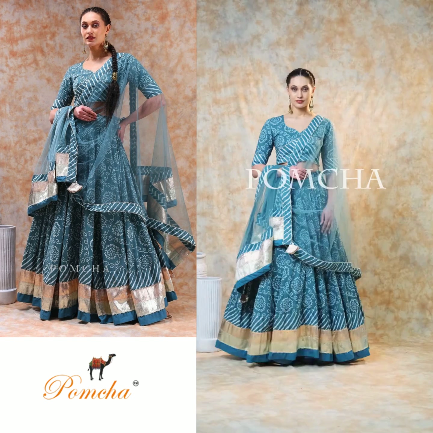 DIL KASH POWDER BLUE LEHENGA SET