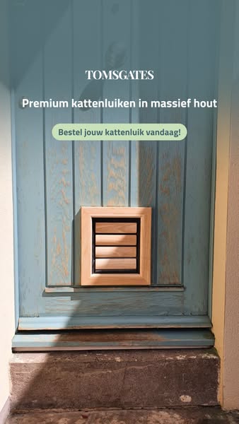 Insecten buiten door dit kattenluik