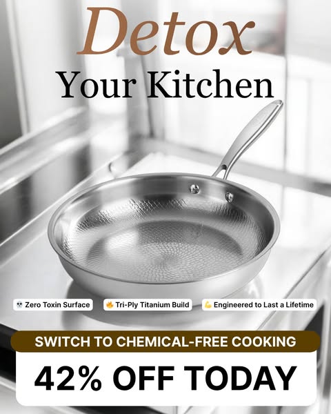 The #1Toxin-free Titanium Frying Pan