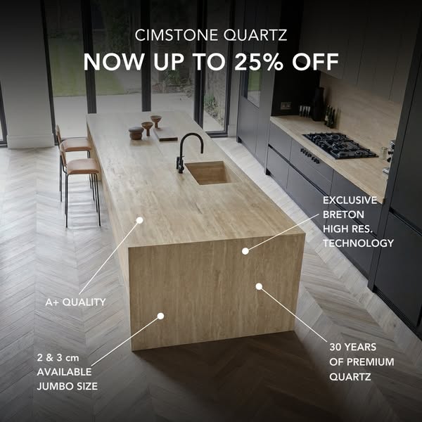 Up to 25% Off Cimstone Quartz Slabs