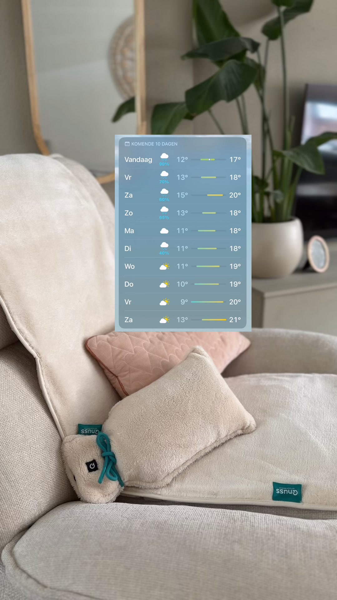 Warmte die overal meegaat