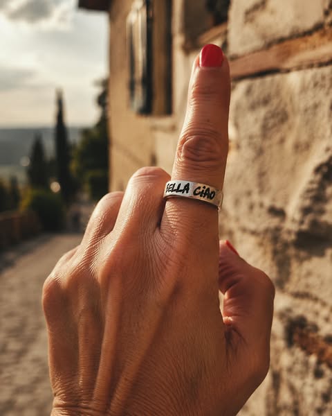 Anello Bella Ciao — No War Factory