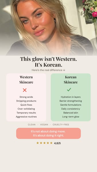 Deze glow is niet Westers — Het is Koreaans.