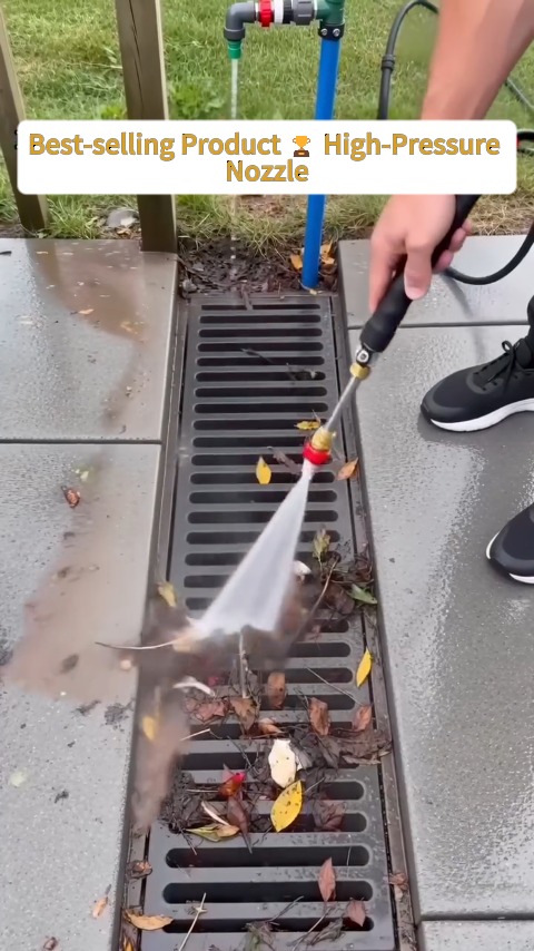 High-Pressure Cleaning Truck Spray Gun with Dual Nozzles