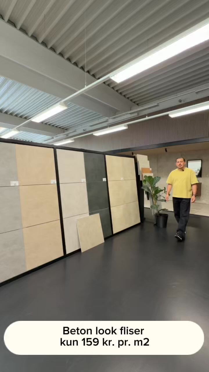 Gør et kup hos Flisebørsen - Beton-look fliser til 159 kr pr. m²!