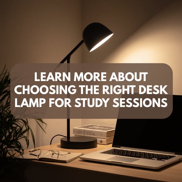 Learn more about choosing the right desk lamp for study sessions