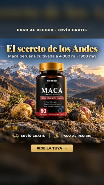 Maca 1900 mg · Envío gratis y pago al recibir