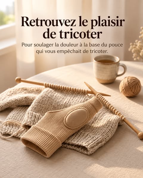 Stabilisateur de pouce – Soutien doux, doigts libres