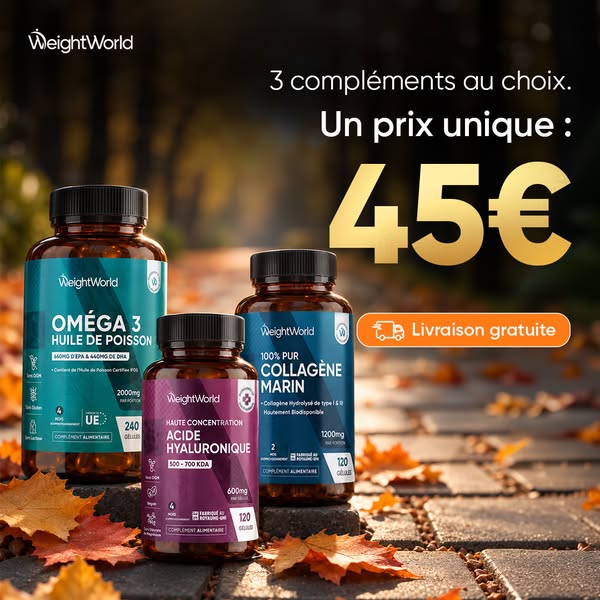 3 au choix pour 45€ seulement