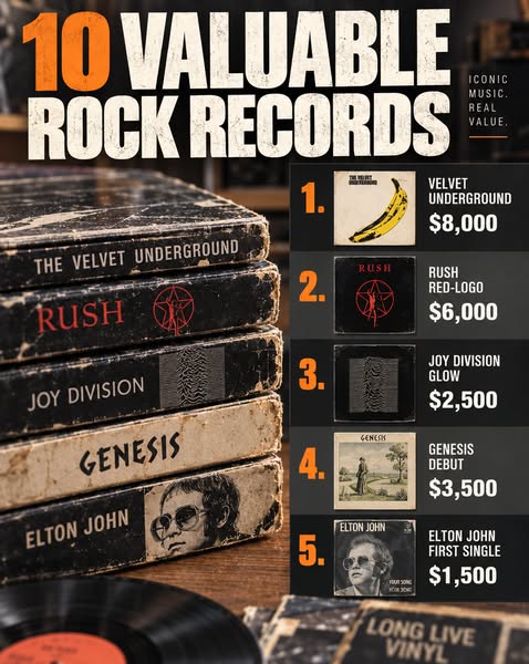 10 Rare Rock Albums That Are Now Worth A Fortune