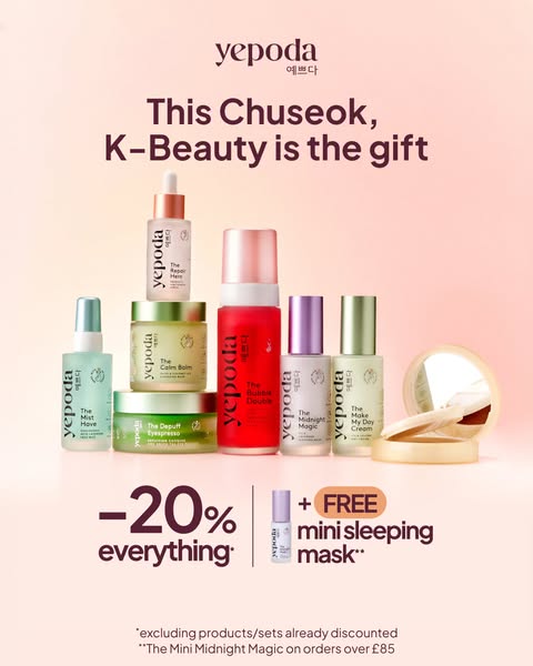 20% + free mini sleeping mask