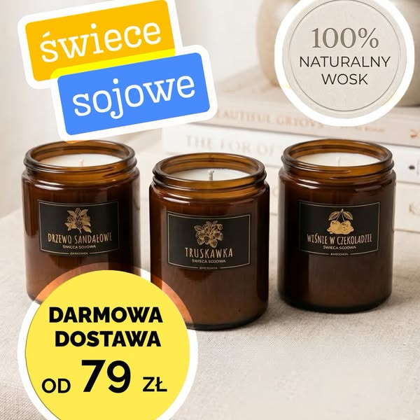 Naturalne świecę sojowe