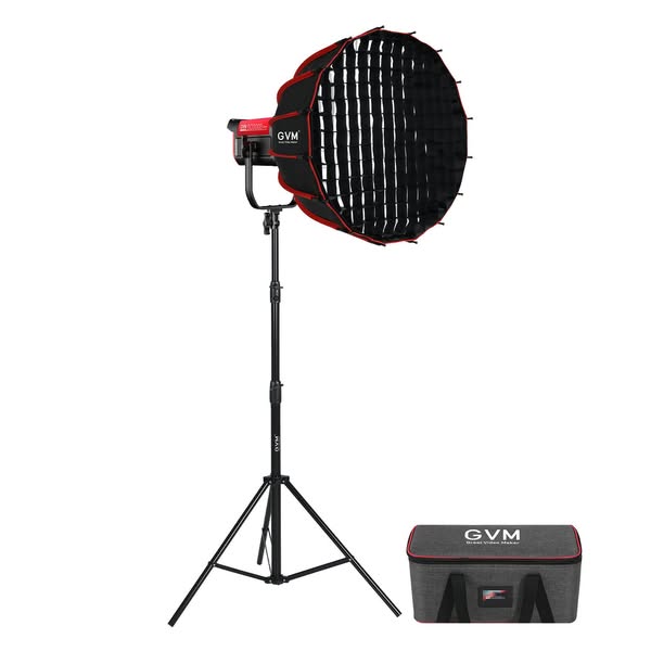 GVM PRO-SD300B 300W Bi-Color Monolight V-mount Mesh Bluetooth(Includes 1 Free 23.62'' Softbox $109.00)