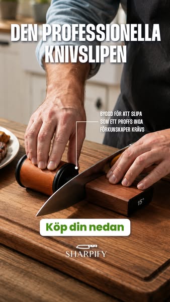 Årets knivslip 2025, nu till super-rea. Gör det till en fröjd att stå i köket! Förvandla alla dina knivar hemma till proffsverktyg